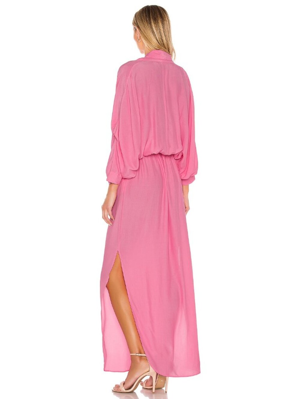 SWF Plunge Dress in Floss Pink Resort - Picture 3 of 3